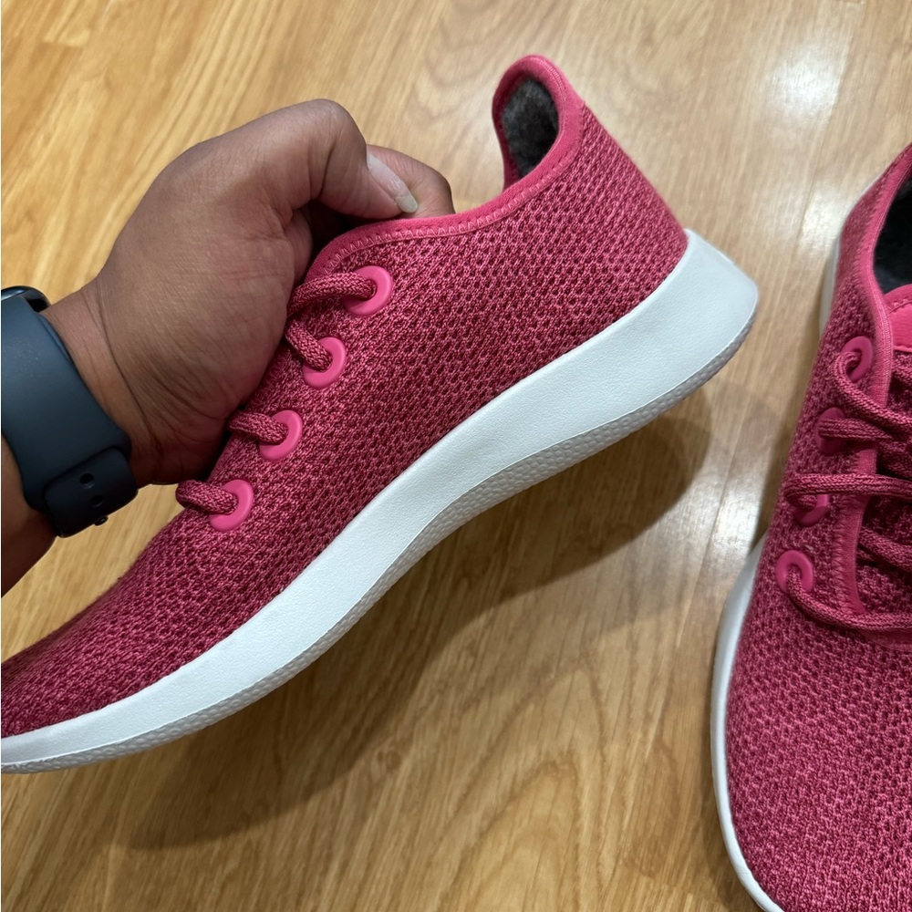 COPY - Allbirds Women Tree Runners Rasberry Pink Shoes - Picture 6 of 6